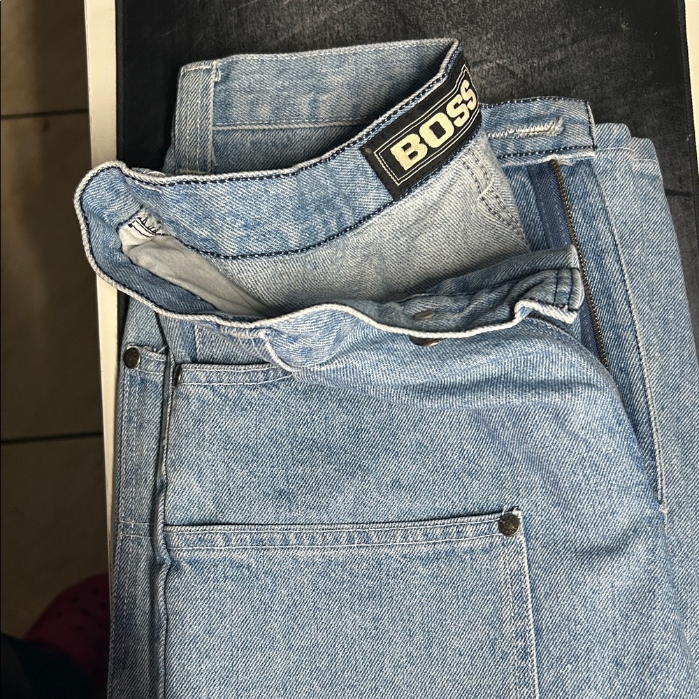 Boss Men's Denim Jeans in Light Blue